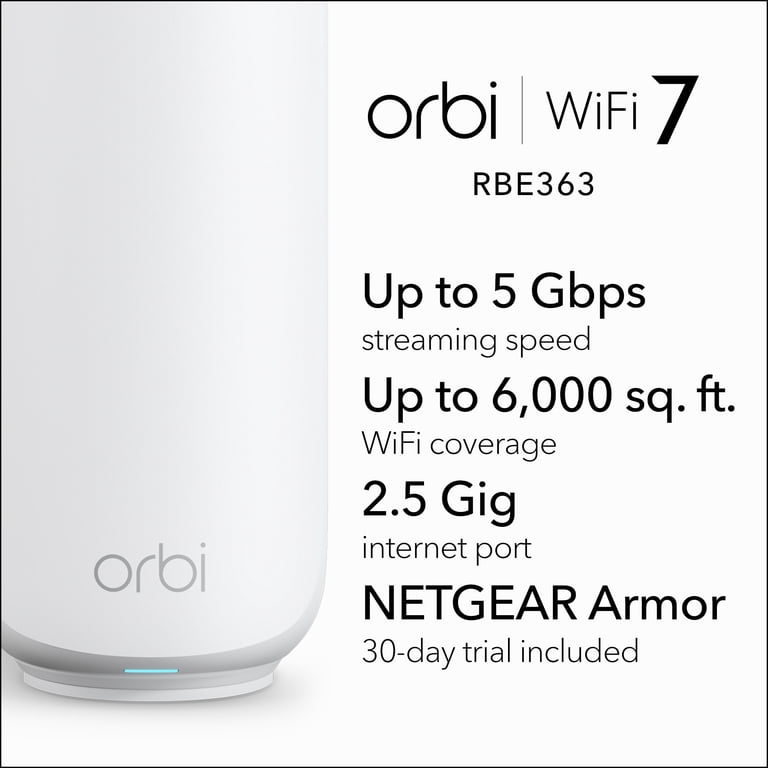 NETGEAR, Wifi System, BE5000 3pk, WiFi 7 for Gigabit Internet