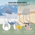 thumbnail image 3 of WestinTrends Playa Outdoor Stackable Modern Plastic Dining Chairs (Set of 2), Gray, 3 of 13
