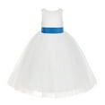 thumbnail image 2 of Ekidsbridal Ivory Floral Lace Flower Girl Dress Formal Photoshoot Graduation Ceremonial Gown for Toddlers LG7noFT M, 2 of 3