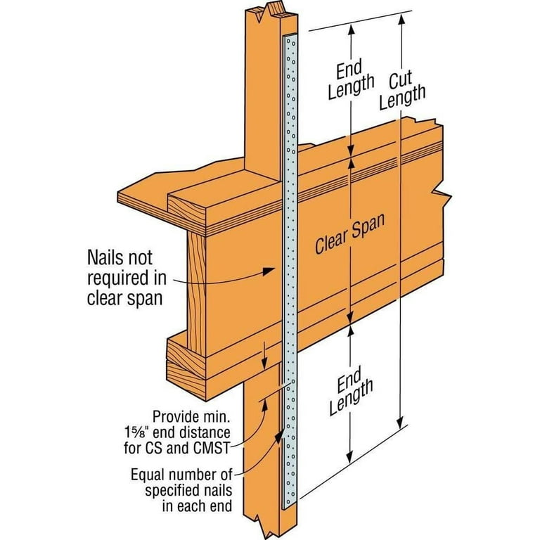 Simpson Strong Tie CS22-R 25' 22GA Coiled Strap - Walmart.com