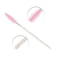 thumbnail image 3 of Unique Bargains 100 Pcs Portable Eyelash Brush for Vacation Pink Faux Crystal Rob Nylon, 3 of 5