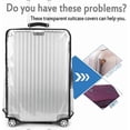 thumbnail image 4 of Funda transparente para maleta de PVC, protector lavable para maleta, 4 of 5