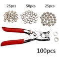 thumbnail image 7 of Adifare DIY 100 Sets Metal Snaps Buttons with Fastener Pliers Press Tool Kit for for Sewing and Crafting (9.5mm), 7 of 7