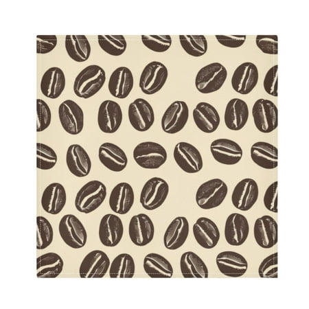 

Napkin Satin Napkin 20*20Inchx4 Kitchen Towel Dinner Plate Towel Decorative Towel Napkin Tea Towel Suitable For Kitchen Table Cartoon Black Coffee Bean
