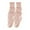 Pink, variant on Kmdttou Women Thin Cotton Socks 3 Pairs Of Short Solid Colored Socks With Wooden Ear Edges Socks Winter-Gifts for Women/Men-Warm Thick Soft
