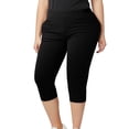 thumbnail image 1 of Pantalones cortos de yoga de 3/4 para mujer - Muy elásticos y cómodos - Estilo básico versátil para el gimnasio y el día a día, 1 of 4