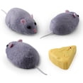 thumbnail image 1 of Ratón de peluche de juguete con Control remoto, juguete para gatos, juguete realista y cómodo para rata de peluche, ratón falso, 1 of 9