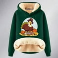 thumbnail image 3 of Women's Thanksgiving Turkey Cartoon Print Loose Warm Hoodie Womens Long Sleeve Pullover Hooded Sweatshirt Long Hooded Sweatshirts Women Snap Button Pullover Hoodie Womens Sweat Shirt over Sized, 3 of 3