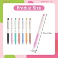 thumbnail image 2 of 1 Pcs Colored Gel Pens,0.5mm Retractable Quick-Dry Fine Point Rollerball Pens,Smooth Writing Pen,Click Pens Colorful Ink Pen,Comfort Grip for Journaling, Note Taking, Doodling, Drawing,(Pink,5.91 in), 2 of 2