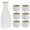 White, variant on NUOLUX Sake Set Japanese Cup Saki Ceramic Bottle Cups Pot Carafe Tea Porcelain Kit Serving Warm Traditional Shot Sets Holder