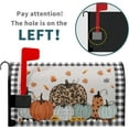 thumbnail image 3 of Fall Magnetic Mailbox Covers Buffalo Plaid Harvest Pumpkin Post Wraps Pumpkins Maple Leaf Decorative Waterproof Mail Box Covers Autumn Thanksgiving Holiday Letter Box Cover for Garden Yard 25.5x21inch, 3 of 5