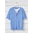 thumbnail image 6 of Woman Within Plus Size Perfect Elbow-Length Sleeve Cardigan Sweater, 6 of 6