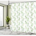 thumbnail image 4 of Ambesonne Green Shower Curtain, Symmetrical Olive Leaves, 69"Wx84"L, Green, 4 of 4