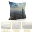 thumbnail image 4 of Heduofu Throw Pillow Case Downtown View New Landmark Scene Empire York East Street Landmarks Midtown Urban Decorative Pillow Case Cover Home Decor Square Pillowcases White, 4 of 5