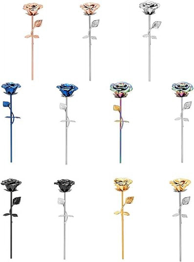 Rose Flower Keepsake Urns for Human Ashes - Memorials Urn Locket - Long-Stem Colorful Rose Flower Cremation Urns - Funeral Urn for Ashes