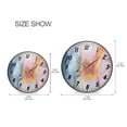 thumbnail image 2 of Wall Clock Battery Operated Non-Ticking Silent for Living Room Bedroom Kitchen Office Decor Blue Pink Yellow Marble 9.5", 2 of 10
