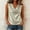 Beige, variant on Women's Draped Neck Sleeveless Top, Cowl Front Loose Blouse, Casual Solid Color Shirt for Daily Wear