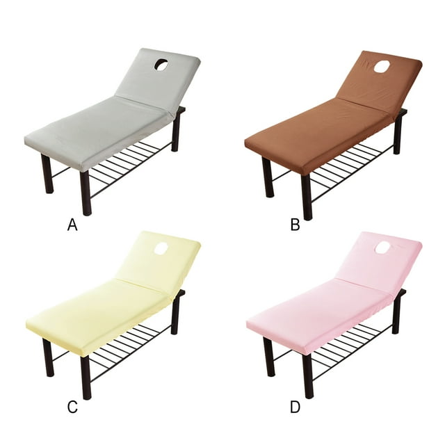 Ruiboury Housse de Lit de Beauté Luxueuse Douce pour Spa Chouchou Housse de Lit de Spa Durable Beige 1 Ensemble