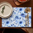 thumbnail image 5 of Pioneer Flower Floral Print Pattern Summer Placemats Table Placemats Set Of 4-Linen Kitchen Washable Placemats Table Mats 12x18 Inch Non-Slip Heat Resistant, 5 of 5