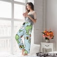 thumbnail image 5 of Disketp Cute Floral Frog for Women's Pajama Pants - Ultra Soft Fleece Sleep and Lounge Pants (Size: S-3XL)-XX-Large, 5 of 6