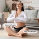 thumbnail image 3 of Faja de embarazo, soporte para el vientre, bandas de soporte para mujeres embarazadas, bandas de soporte ergonómicas ajustables, tamaño mediano, color negro, 3 of 7