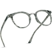 LifeArt Blue Light Blocking Glasses, Anti Eyestrain, Computer Reading Glasses, Gaming Glasses, TV Glasses for Women Men, Anti Glare (Gray, +1.50 Magnification)