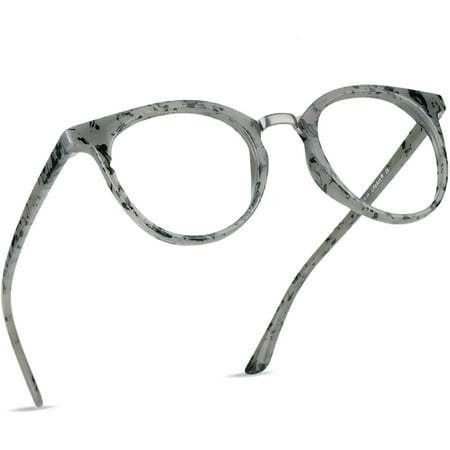 LifeArt Blue Light Blocking Glasses, Anti Eyestrain, Computer Reading Glasses, Gaming Glasses, TV Glasses for Women Men, Anti Glare (Gray, +1.50 Magnification)