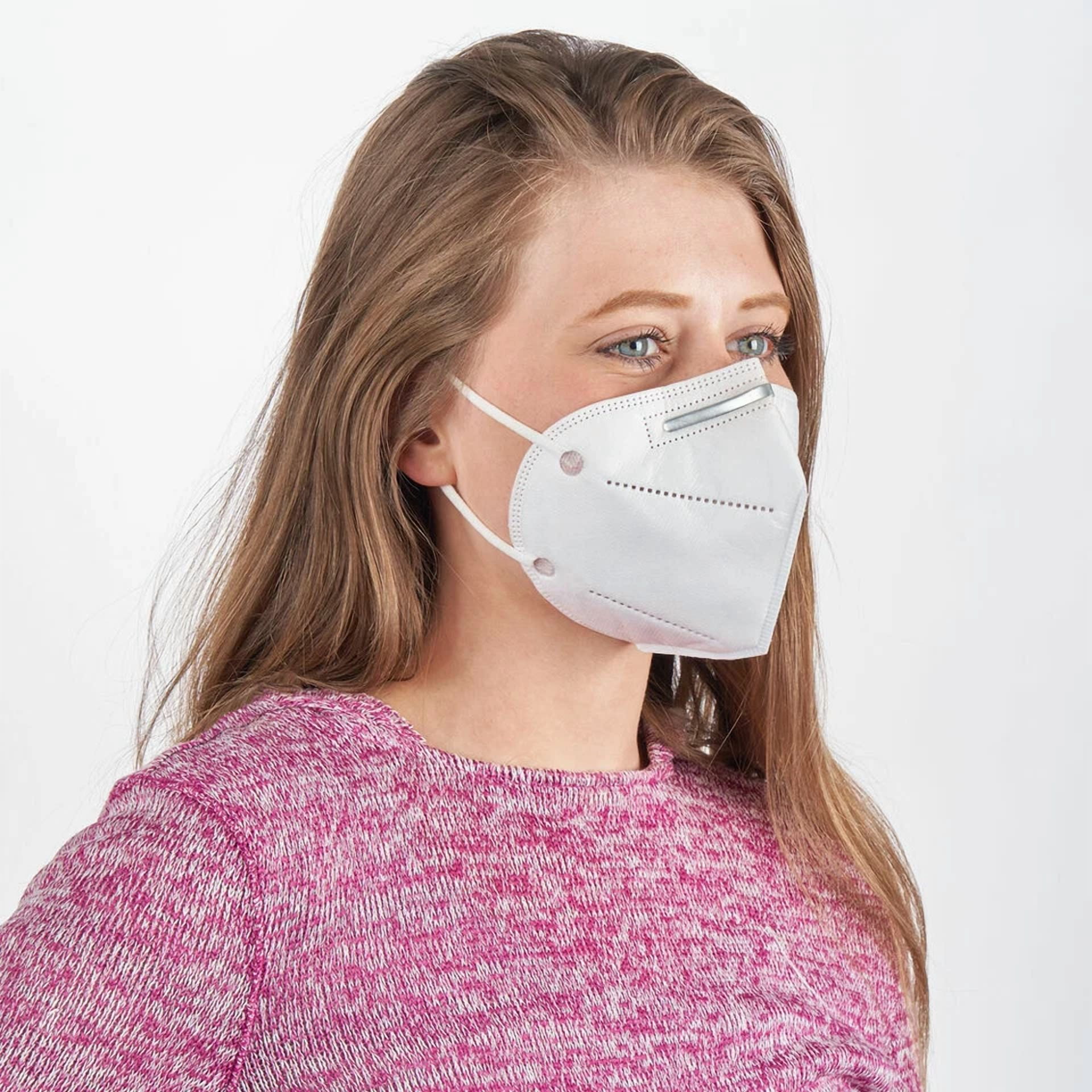CIRCLE- Kn95 Protective 5 Layers Face Mask Disposable Mouth & Nose Cover Bfe 5 Pack
