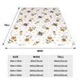 thumbnail image 3 of Sikiie Bees And Flowers Ultra-Soft Micro flannel Blanket Luxury All Seasons Warm Blanket for Bedding Sofa and Travel (4 sizes)-60"x50", 3 of 7