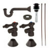 Kingston Brass CC43105VKB30 Standard Mount Traditional Plumbing Sink Trim Kit with P-Trap and Drain, Oil Rubbed Bronze
