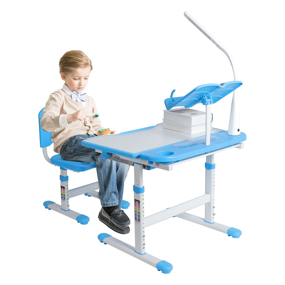 Indoor Outdoor Portable Functional Desk and Chair Set for Unisex Adult Boys and Girls