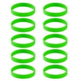 thumbnail image 2 of 10 PCS/Pack Blank Silicone Wristbands Rubber Bracelet Green, 2 of 8