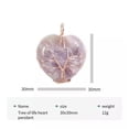 thumbnail image 3 of K-KED 6pc Natural Stone Healing Crystal Life Tree Rose Gold Wire Wrapped Heart Pendant-opal, 3 of 9