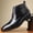 Blue, variant on Men's Business Ankle Boots, Comfortable and Stylish for Corporate Events, Weddings, Daily Wear, Indoor and Outdoor Use, Autumn Versatile Formal Footwear