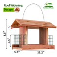 thumbnail image 2 of Comedero para aves Solution4Patio de cedro estadounidense, resistente a las ardillas, 2 of 9