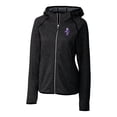 thumbnail image 2 of Women's Cutter & Buck  Heather Charcoal Kansas State Wildcats Vault Mainsail Full-Zip Hooded Jacket, 2 of 3