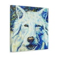 thumbnail image 2 of Arctic Wolf Pointillism - Canvas, 2 of 10