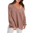 thumbnail image 1 of IMENGL V neck cardigan sweater plus jacket, Gold M, Size M-2XL, 1 of 4