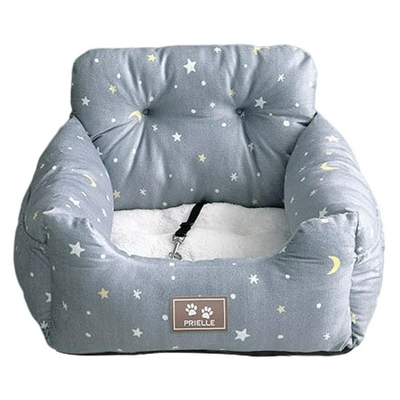 Carrier Bed con bolsillo de almacenamiento Safety Leash Cushion Dog Gris Yuyangstore Portadores de asiento de coche
