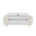 thumbnail image 4 of Titan Furnishings Modern Genuine Italian Leather Upholstered Loveseat, 4 of 10