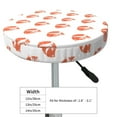 thumbnail image 4 of Bingfone Orange Fox Padded Round Bar Stool Cover Cushion with Elastic Fabric Round Chair Seat - Orange Fox, 4 of 7