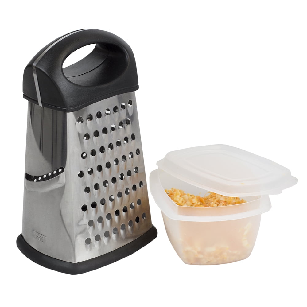 Hand Held Cheese Grater With Marble Storage Container