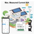 thumbnail image 3 of Tuya Smart 2 Way Energy Meter Bidirection 1/2 Channel With Clamp App Monitor Solar Produced And Consumed Power, 3 of 6