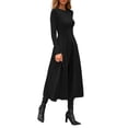 thumbnail image 3 of Vestido PRETTYGARDEN 2025 Elegante de Manga Larga Midi Negro M, 3 of 8