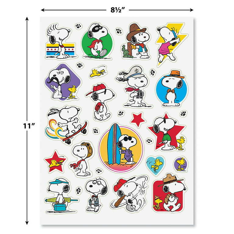 Peanuts Snoopy Sticker Pack - 2 Sheets, 31 Designs, All Occasion Seals