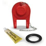2 Universal Toilet Flush Valve Repair Kit with Adjustable Toilet Flapper