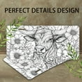 thumbnail image 4 of License Plate,Bull Head among Flowers Decorative Front,Personalized Stainless Steel License Plate Cover For Men Women,12.2" X 6.2", 4 of 7