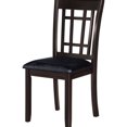 thumbnail image 5 of Black Faux Leather Side Chairs with Foam Padding / Elegant Look in Dining Room, 5 of 6