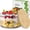 Bamboo Lid, variant on 155oz Large Trifle Bowl with  Stand, Clear Glass for Displaying Layered Dessert, Salads, Fruit, Modern Design  Storage Container, Elegant for Party, Holiday, Housewarming