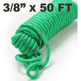 thumbnail image 7 of Wellmax Diamond Braid Nylon Rope, 3/8 inch by 50 Feet Green Color, Heavy Duty, 7 of 7